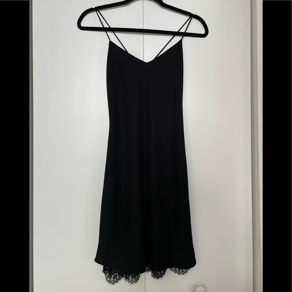Armani Exchange Black Slip Mini Dress